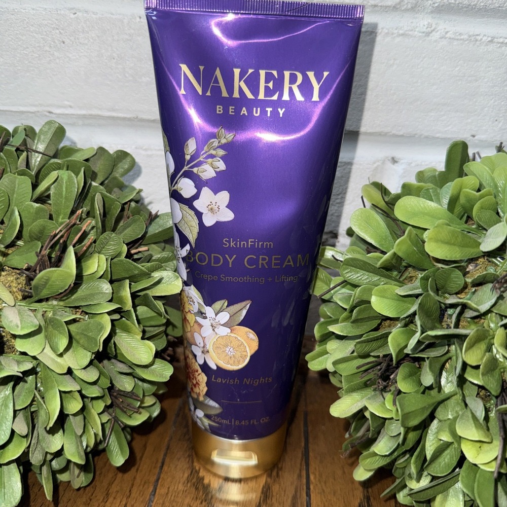 Nakery Beauty SkinFirm Body Cream Lavish Nights Crepe Smoothing Lifting 8.45oz